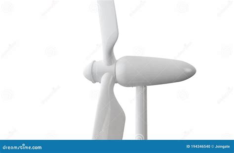 Wind Turbine Isolated On A White Background Stock Illustration Illustration Of Windmill