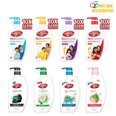 Lifebuoy Shower Gel Body Wash 500ml Total 10 Mild Care Moisture Lemon