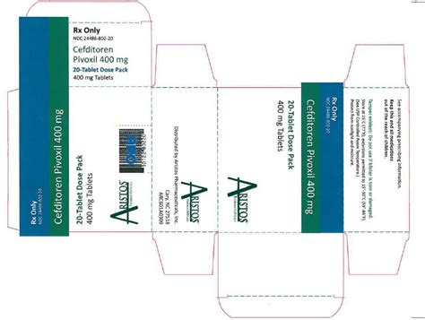 Cefditoren Pivoxil Package Insert Prescribing Information