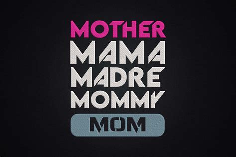 Mother Mama Madre Mommy Mom · Creative Fabrica