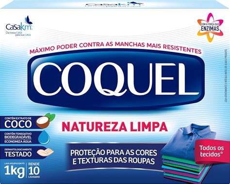 Lava Roupas em Pó Coquel Natureza Limpa Casa Km 1Kg Amazon br