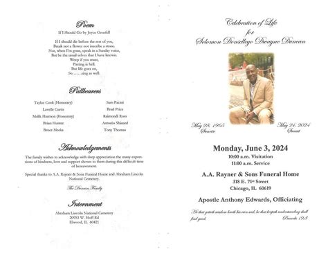 Solomon Duncan Obituary Aa Rayner And Sons Funeral Homes