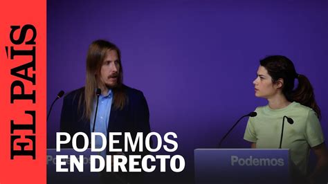 DIRECTO Rueda de prensa de los portavoces de Podemos Pablo Fernández