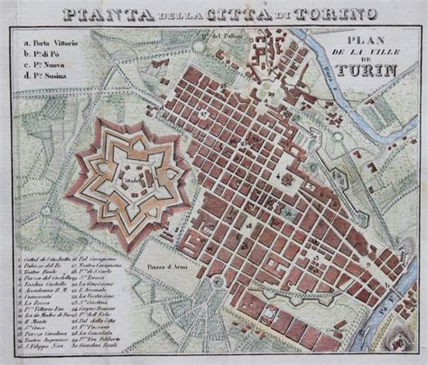 Italië Piemonte Torino F Artaria Pianta Della Città Catawiki