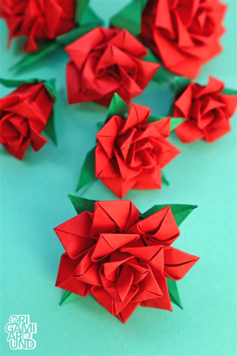 🌹 Finished my latest project! 🌹 Easy paper rose... - Origami Around