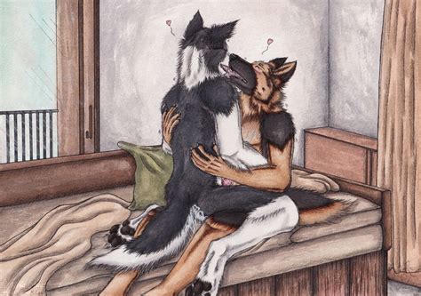 Rule 34 Anthro Anthro On Anthro Ass Bed Black Body Black Fur Black Pawpads Bodily Fluids