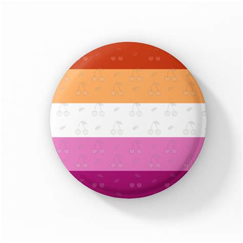 Lesbian Flag Button Pin Badge Positive Pins Etsy