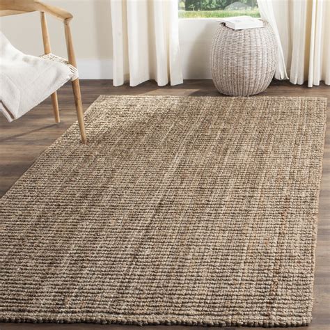 Safavieh Casual Natural Fiber Hand Woven Natural Grey Chunky Thick