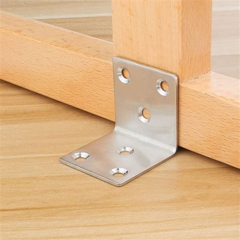 Stainless Steel Corner Brace L Shape Brackets Rectangle Mm Pcs