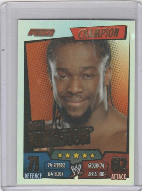 2011 Topps WWE Slam Attax Rumble Champion Foil Kofi Kingston EBay