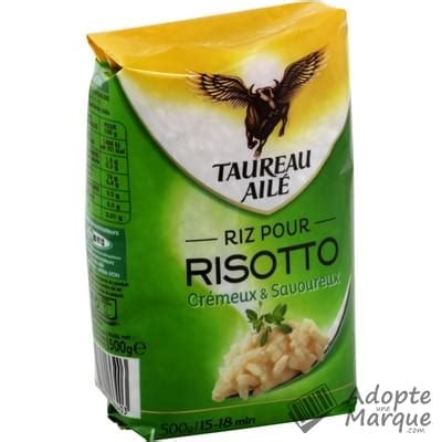 Taureau Ailé Riz Arborio pour Risotto Le paquet de 500G