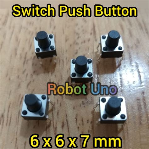 Jual Switch Push Button X X Mm Mini Dip Pin Shopee Indonesia