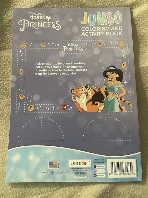 Disney Princess Jumbo Coloring And Activity Book With Princess Tiana