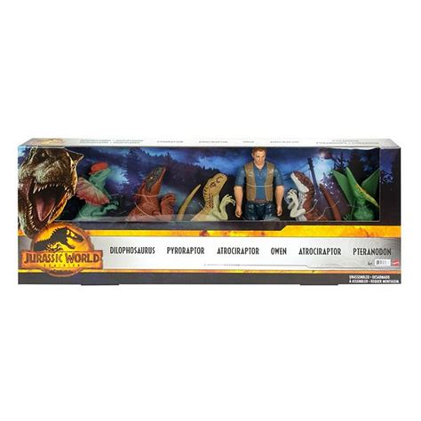 Mattel Jurassic World 6 Pack Basic 12 Inch Figure And Dinosaurs Brickseek