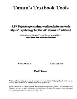 Myers Psychology For The AP Course 4th Editon Module 1 Assignments