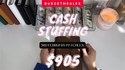 Cash Envelope Stuffing 905 February Paycheck 3 Dave Ramsey