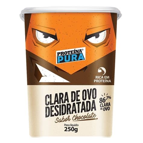 Clara De Ovo Desidratada Pt 250g Proteína Pura Submarino