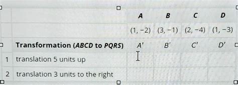 Solved Relaunch Transformation Sequences C Locate Quadrilateral Abcd