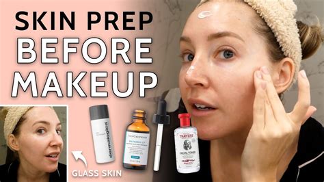 How To Prep Your Skin Before Makeup Youtube