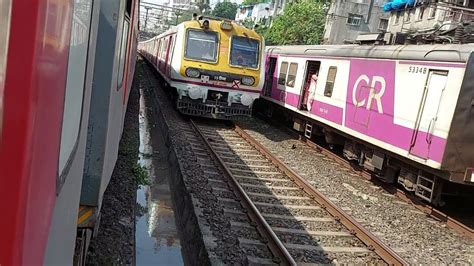 Shocking Parallel Race Of Rajdhani Express Indian Trains High Speed With Local Train समानांतर