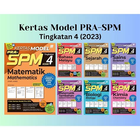 Sasbadi Kertas Model Pra Spm Tingkatan Shopee Malaysia