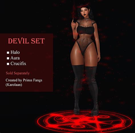 Second Life Marketplace Hc Devil Set Crucifix