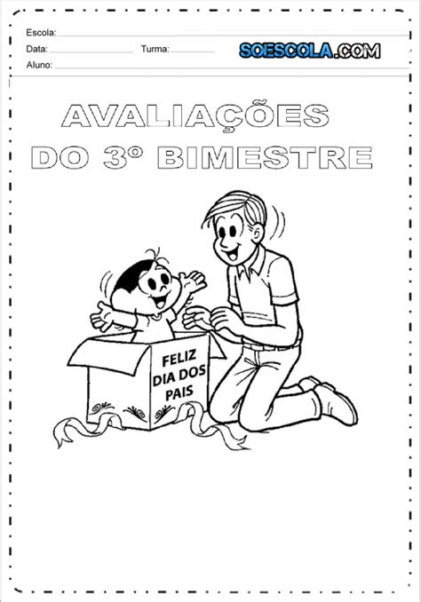 Capas De Avalia O Bimestre Para Imprimir S Escola