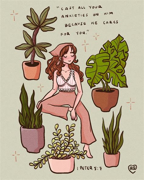 Aesthetic plant girl | Cute little drawings, Book art, Book art drawings