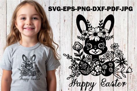 Easter Bunny Svg Cut File Happy Easter Graphic By Yulnniya · Creative