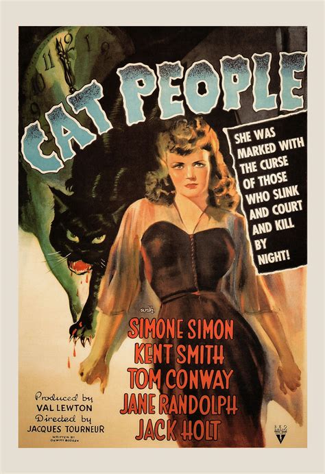 CLASSIC FILM POSTER Cult Horror Movie Poster Cat People - Etsy Canada