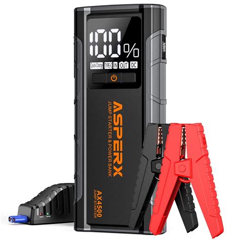 Asperx Ax Car Jump Starter A Peak Battery Starter V Car