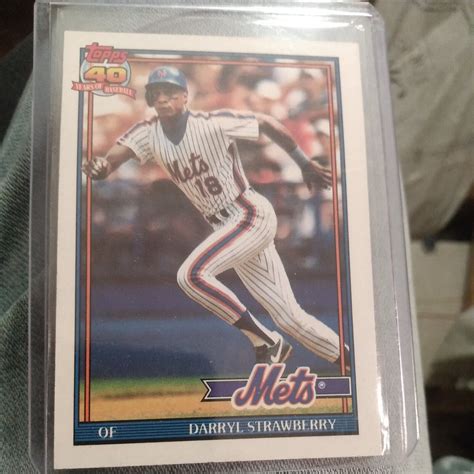 Topps Darryl Strawberry Baseball Card Topps Th Anniversary