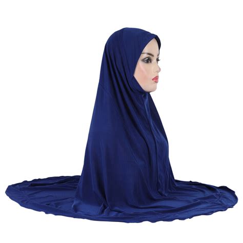 Amira One Piece Muslim Women Overhead Khimar Hijab Long Headscarf