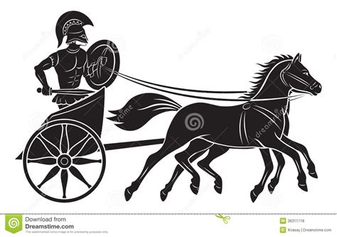 Greek Chariot Coloring Pages