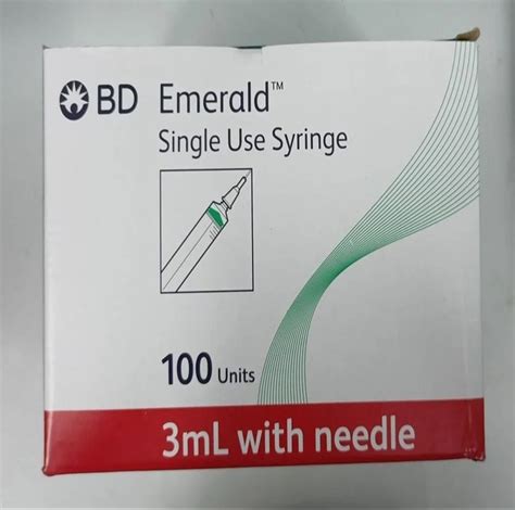 Bd Emerald Syringe 3ml 24G 100 Pcs At Rs 3 10 Piece In Jaipur ID