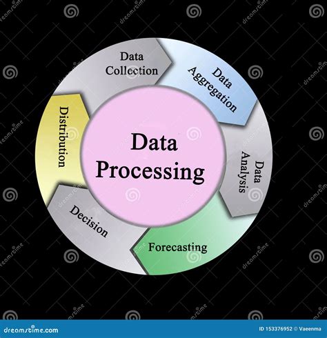 Components Of Data Processing Stock Illustration Illustration Of