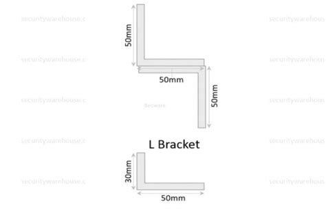 Rgl Zl Brackets For External Maglock Lb Bkex Zl