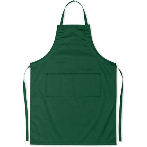 Promotional Green Adjustable Kitchen Apron With Your Logo Printed On