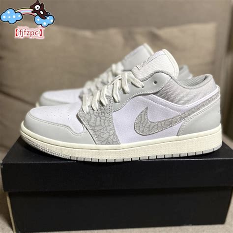 Fjfzpc tênis NIKE Nike AIR JORDAN 1 Low PRM Elephant Print tênis