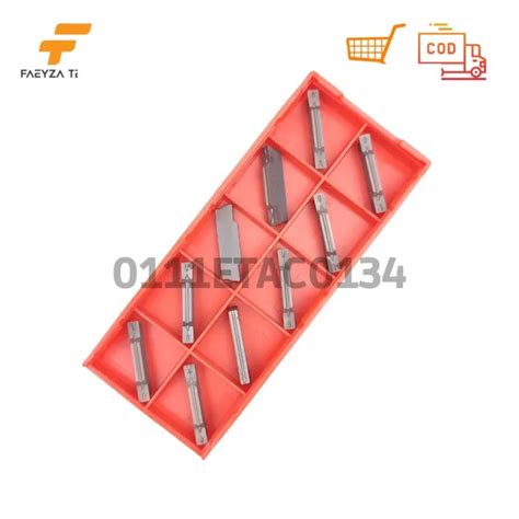 Insert Potong Mm Mgmn Carbide Cocok Untuk Holder Mgehr Lazada