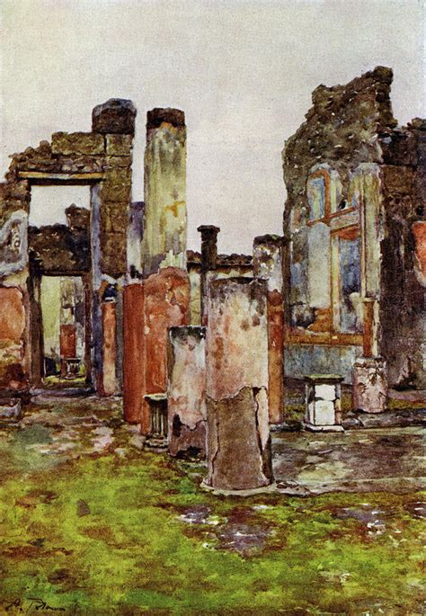 House Of Castor & Pollux - Pompeii Painting by Mary Evans Picture ...