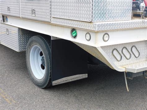 Duraflap ٴ Flat Bed Truck Rear Custom Mud Flaps & Weights