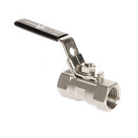piece stainless steel ball valve  locking handle royal fluid