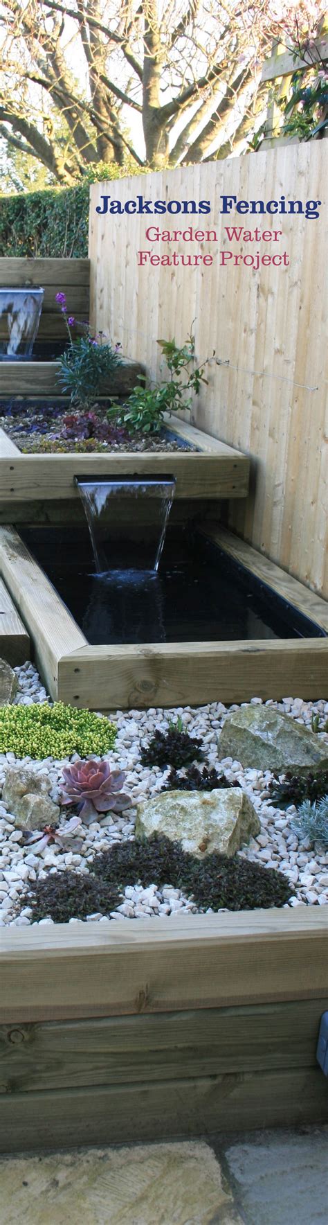 Garden Water Feature Project With Ungrooved Jakwall Timbers Garden