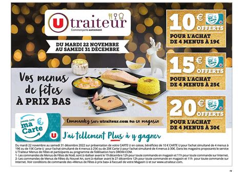 Promo U Traiteur Chez Super U Icatalogue Fr