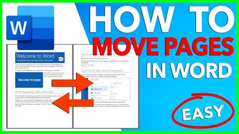 HOW TO REARRANGE PAGES IN WORD MOVE PAGES IN WORD REORDER PAGES IN