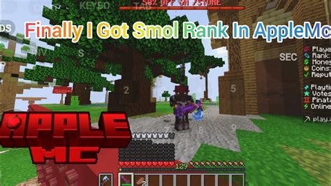 FINALLY I GOT SMOL RANK IN APPLE MC AND BACK IN APPLE MC APPLE MC