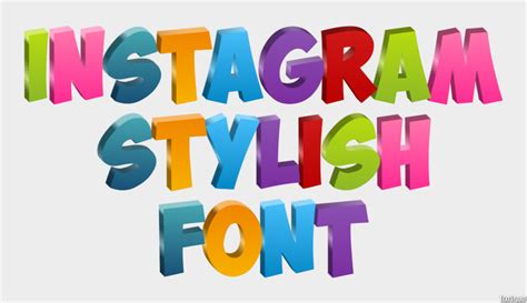 Instagram Stylish Font Text Effect and Logo Design Font