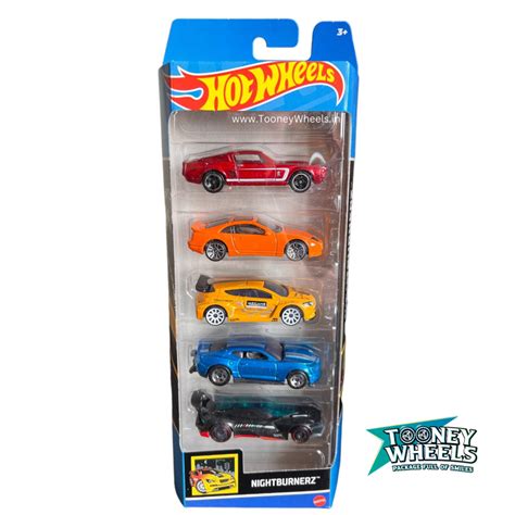 HotWheels Nightburnerz 5 Car Pack Tooney Wheels