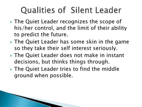 Leadership Outline For Presentation